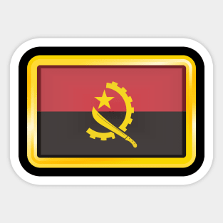 Country Flag of Angola Sticker